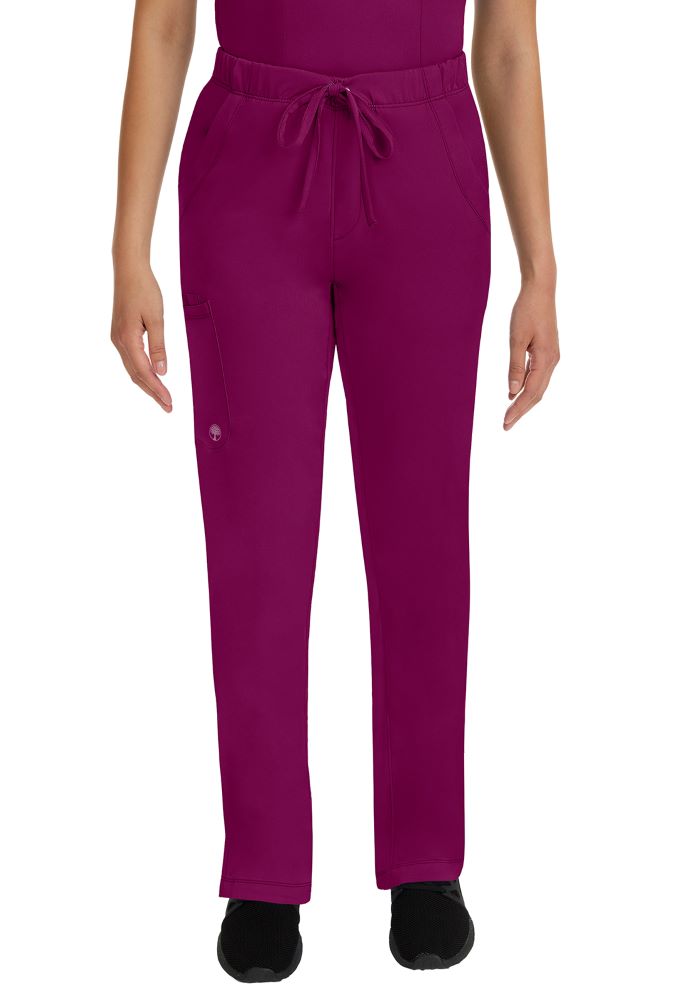 Rebecca Drawstring Flare Scrub Pant (9560) Wine