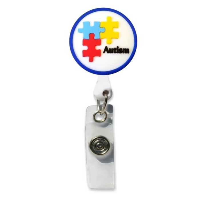 Autism Awareness - 3D Rubber Badge Reel