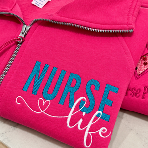 Personalized Quarter Zip Sweatshirt – Signature Colors
