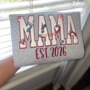 MAMA Fabric Appliqué Sweatshirt