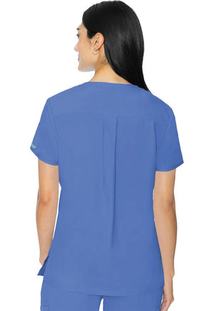 Women's Pleated Insight Scrub Top (2411) - Ceil Blue