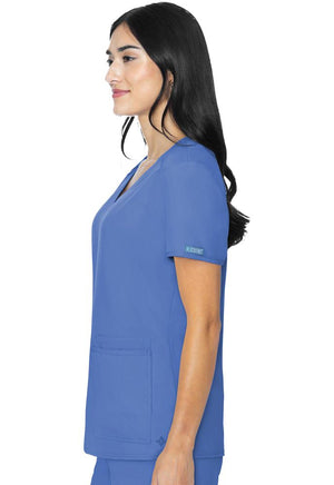 Women's Pleated Insight Scrub Top (2411) - Ceil Blue