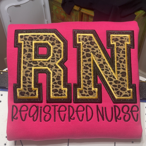 Custom Title Double Appliqué Embroidered Sweatshirt