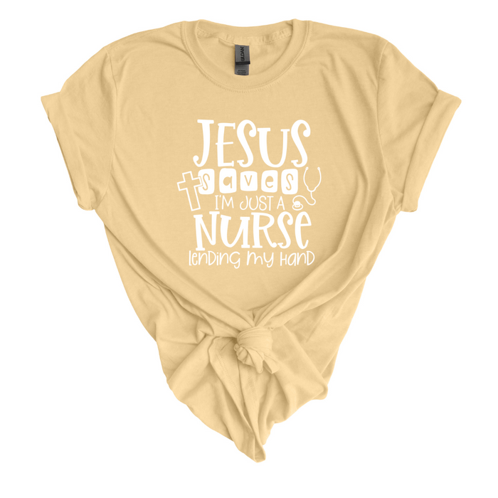 I'm Just the Nurse T-Shirt - Yellow